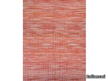 DIAMOND ZILLU IN BURNT ORANGE WHITE GREY - Rectangular wool rug _ Zollanvari