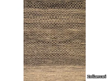 DIAMOND ZILLU IN BLACK & CREAM - Rectangular wool rug _ Zollanvari