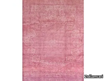 DOTS PINK - Patterned rectangular wool and silk rug _ Zollanvari