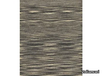 ETCHED ZILLU IN BLACK & WHITE - Rectangular wool rug _ Zollanvari