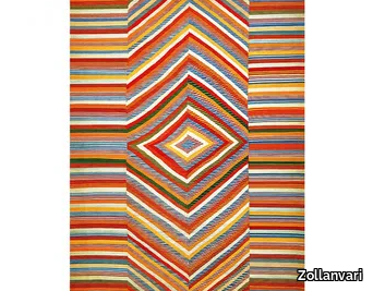 EYE-DAZZLER - Rectangular striped wool rug _ Zollanvari