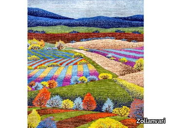 LANDSCAPES OF MY FATHERLAND 6 - Rectangular wool rug _ Zollanvari