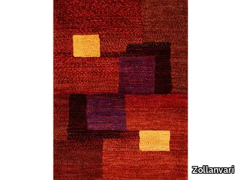 MODERNIST SQUARES REVISITED 4 - Rectangular wool rug _ Zollanvari