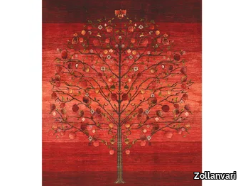 POMEGRANATE TREE OF LIFE 2 - Rectangular wool rug _ Zollanvari