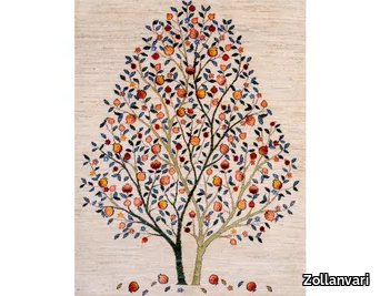 POMEGRANATE TREE OF LIFE 25 - Rectangular wool rug _ Zollanvari