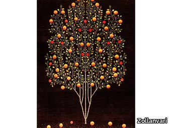 POMEGRANATE TREE OF LIFE 6 - Rectangular wool rug _ Zollanvari