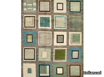 SQUARES REVISITED 2 - Check rectangular wool rug _ Zollanvari