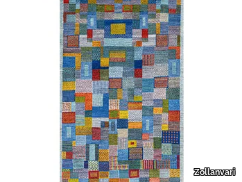 SQUARES REVISITED 22 - Check rectangular wool rug _ Zollanvari