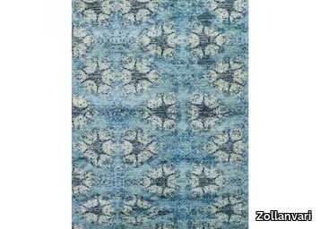 STARFISH IN BLUE - Patterned rectangular wool rug _ Zollanvari