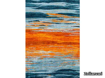 SUNSET OVER THE OCEAN - Rectangular wool rug _ Zollanvari