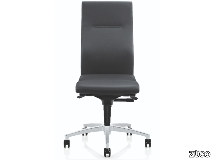 CUBO ADVANCED FLEX - Swivel height-adjustable upholstered leather office chair _ ZÜCO