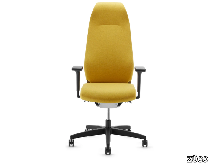 SELVIO E - Office chair with 5-Spoke base with headrest _ ZÜCO