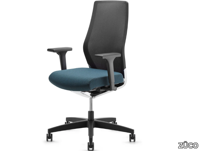 SELVIO E - Swivel fabric office chair with armrests _ ZÜCO