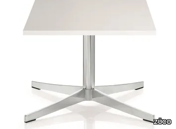 PERILLO TAVOLA - Square coffee table in MDF and chromed steel _ ZÜCO