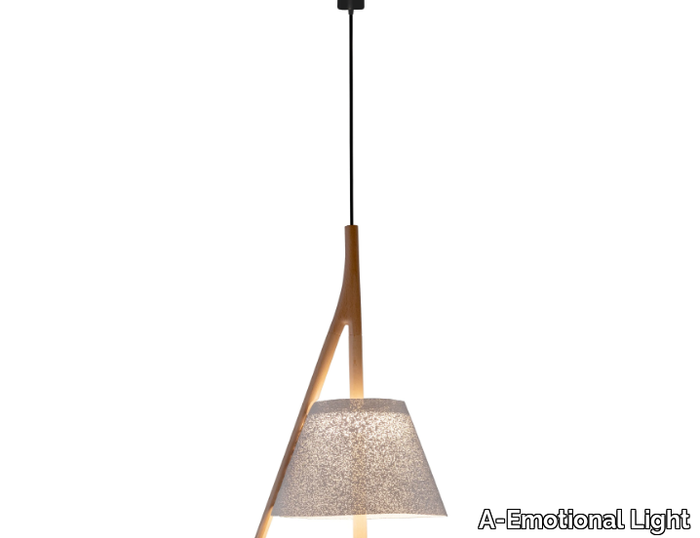 CAMBO CM104 - LED steel and wood pendant lamp _ A-Emotional Light