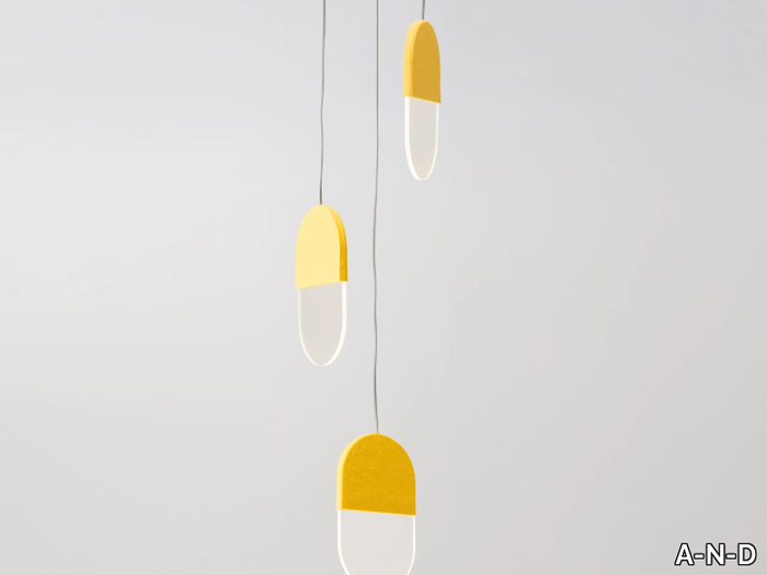 SLAB 20.3 - LED felt pendant lamp _ A-N-D