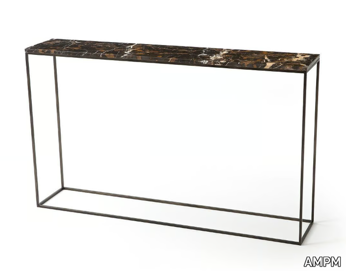 AMBRETTE - Rectangular marble console table _ AMPM