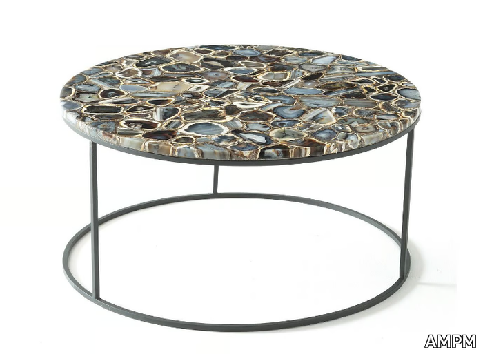 ANAXIMÈNE - Round Agata coffee table _ AMPM