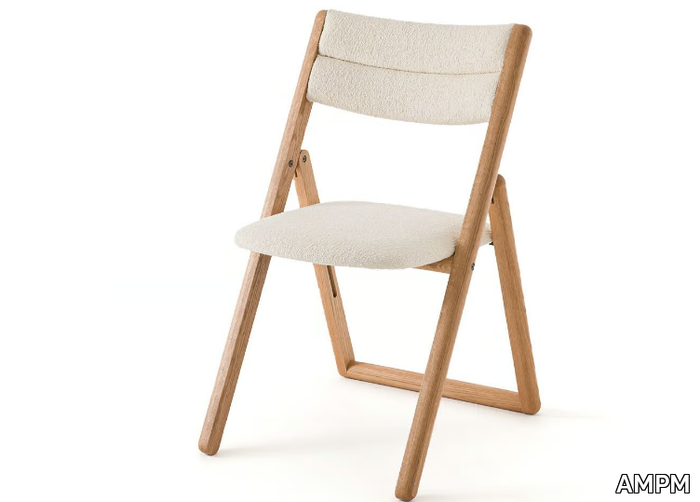 CAMMINATA - Folding oak and fabric chair _ AMPM