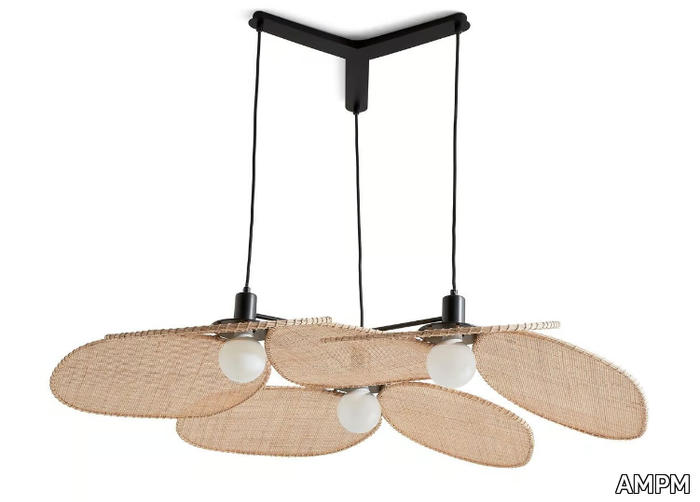 CANOPÉE - Wicker pendant lamp _ AMPM