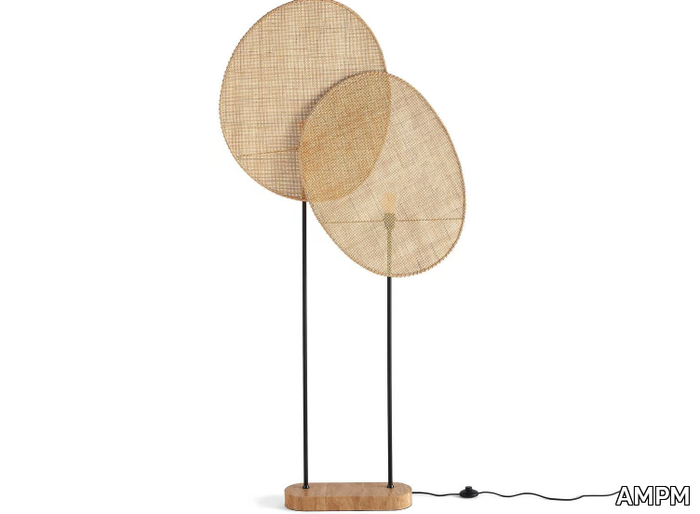 CANOPÉE - Wicker floor lamp _ AMPM