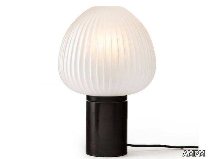 CHANYA - Marble and glass table lamp _ AMPM