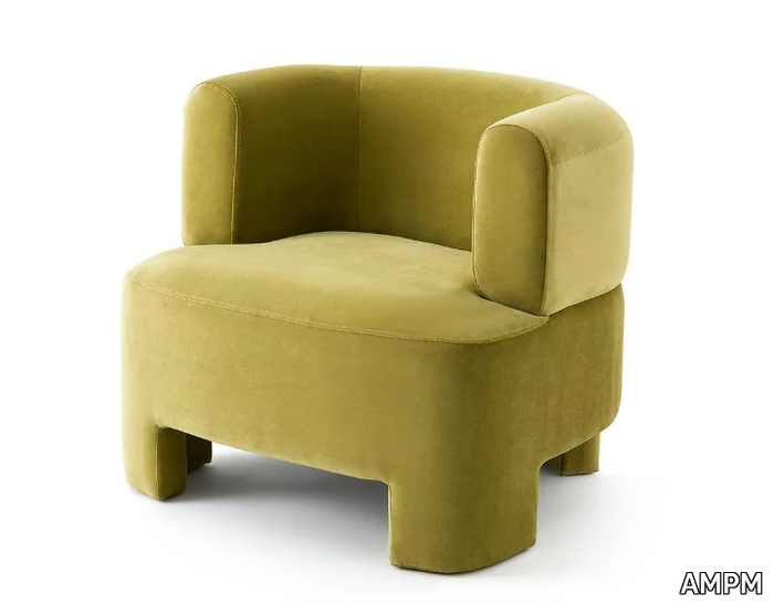 DARREL - Fabric easy chair with armrests _ AMPM