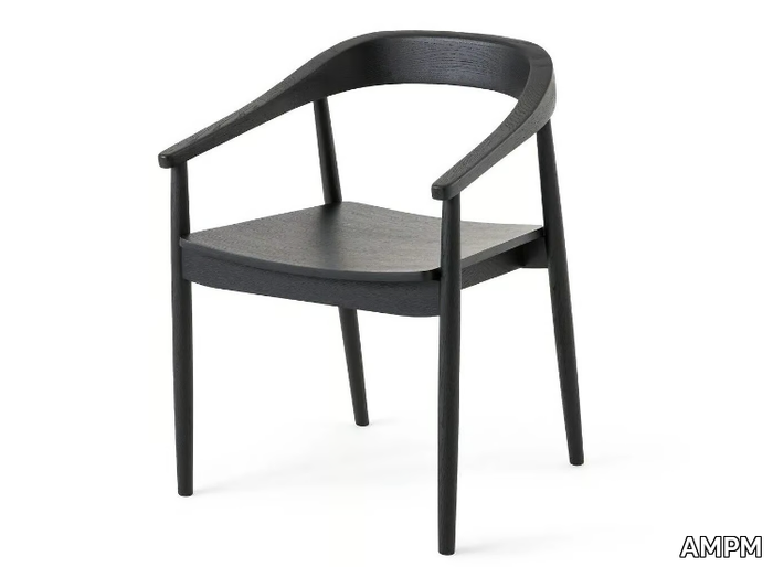 GALB - Wooden chair with armrests _ AMPM