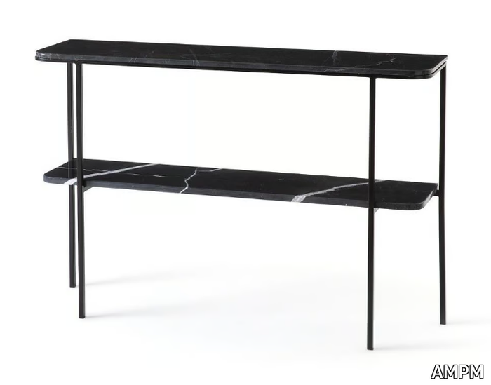 HONORIANNE - Marble console table with shelving _ AMPM