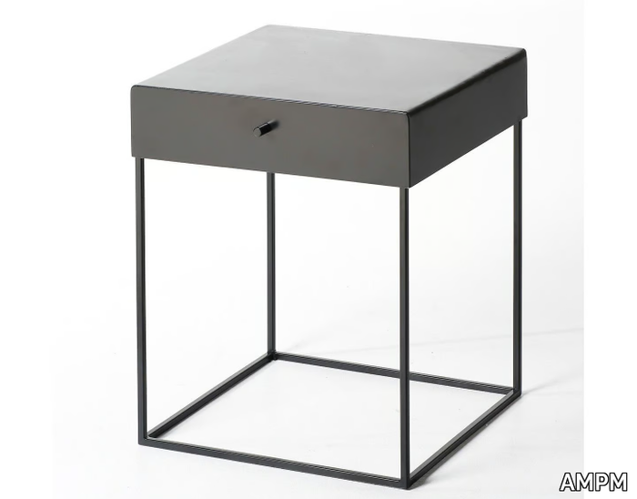 HYPNOS - Metal bedside table with drawers _ AMPM