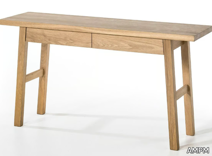 LIU - Oak secretary desk with drawers _ AMPM