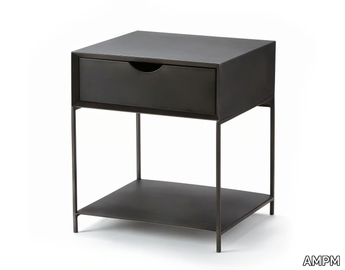 MAMBO - Metal bedside table with drawers _ AMPM