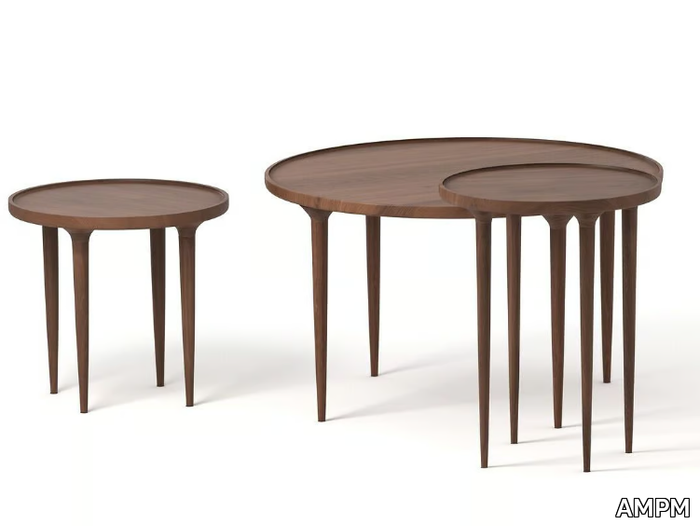 MAGOSIA - Round walnut coffee table _ AMPM