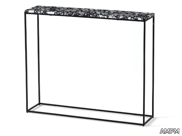 MAHAUT - Rectangular terrazzo console table _ AMPM