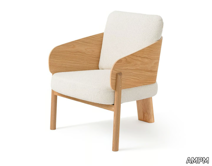 MARAIS - Fabric easy chair with armrests _ AMPM