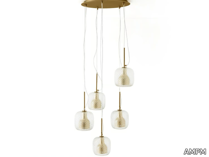 MISTINGUETT - Glass pendant lamp _ AMPM