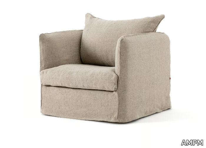 NEO CHIQUITO - Fabric armchair with armrests _ AMPM