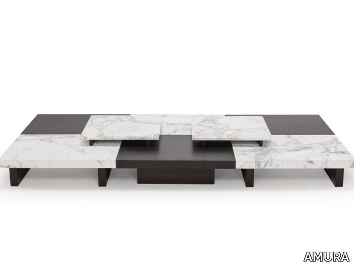 TAU - Square wooden coffee table _ AMURA