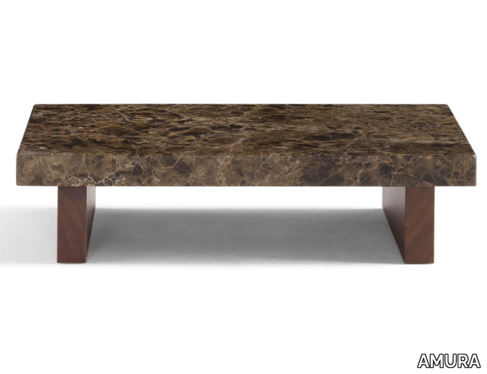 TAU - Rectangular marble coffee table _ AMURA