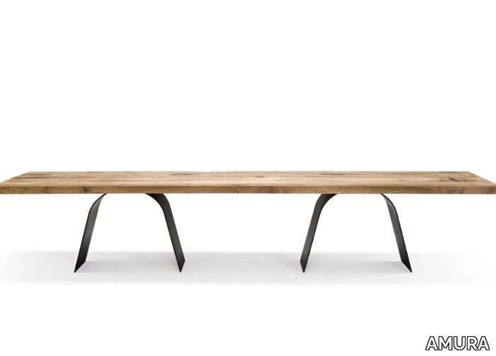 DESCO - Rectangular wooden table _ AMURA