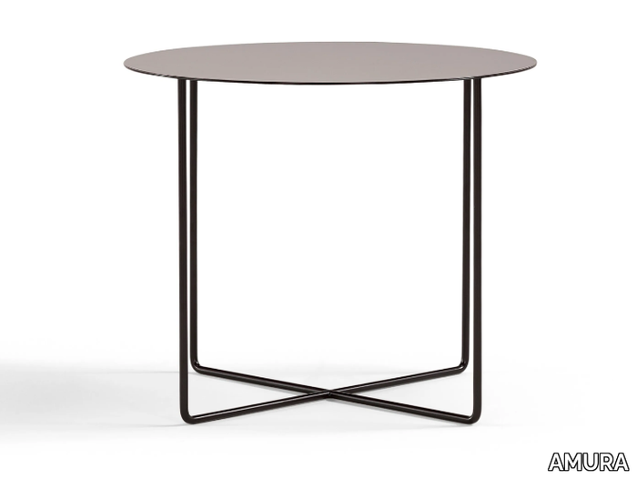 JUNSEI - Round metal coffee table _ AMURA