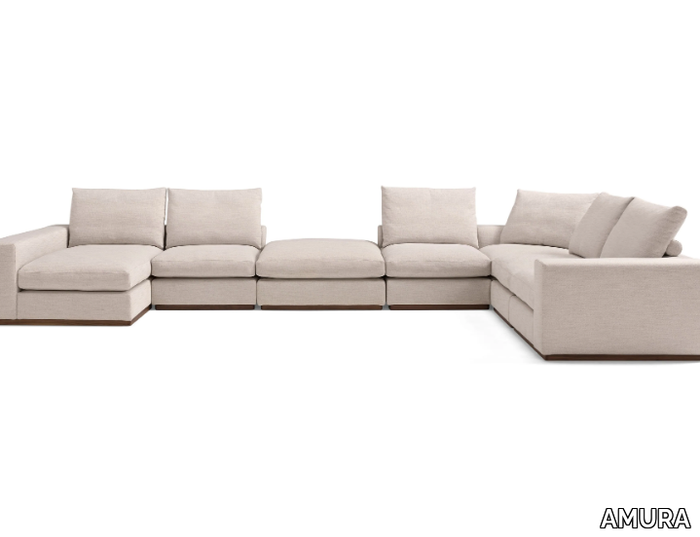 MURRAY - Sectional fabric sofa _ AMURA