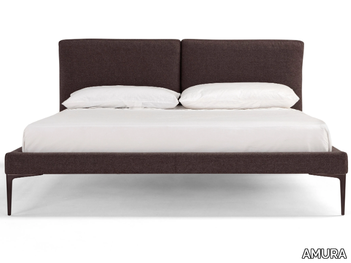 SEGNO - Double bed with upholstered headboard _ AMURA