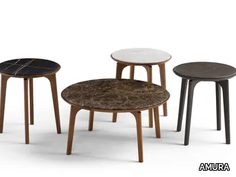 OLGA - Round marble coffee table _ AMURA