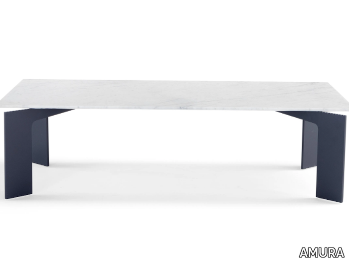 RANGE - Rectangular marble coffee table _ AMURA