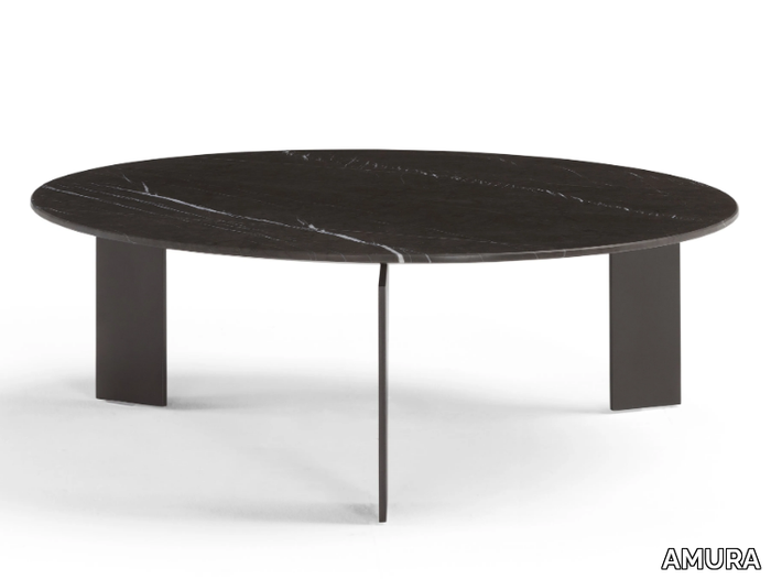 RANGE - Round marble coffee table _ AMURA