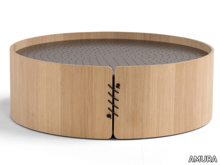 SETACCI - Round wooden coffee table _ AMURA