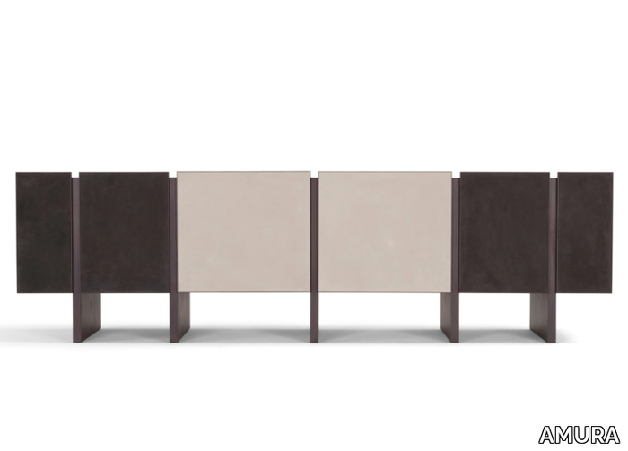 SISTEMA PARERE 2 - Wooden sideboard with doors _ AMURA