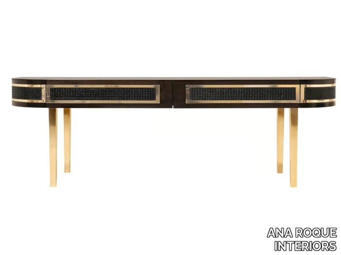 BULLOCK - Rectangular wooden console table with drawers _ ANA ROQUE INTERIORS