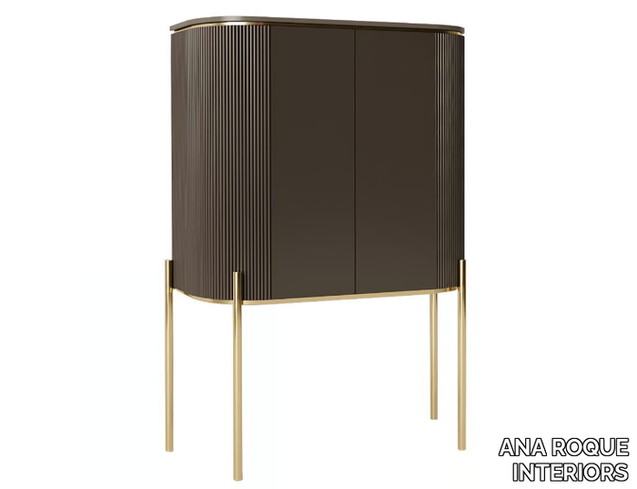 ELLIOT - Wooden highboard with doors _ ANA ROQUE INTERIORS